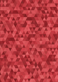 Machine Washable Transitional Red Rug, wshpat2768rd