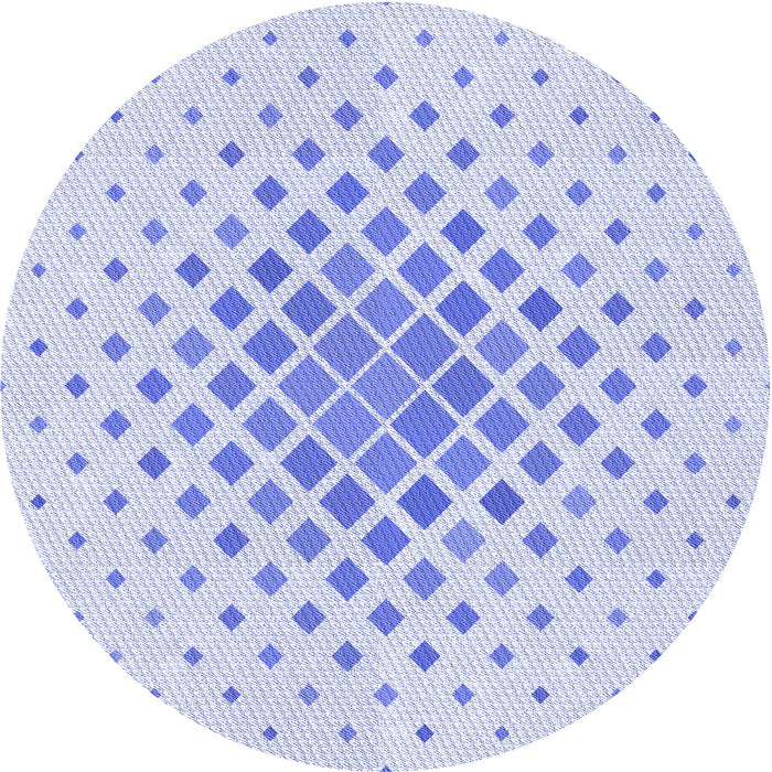 Square Patterned Lavender Blue Rug, pat2769blu