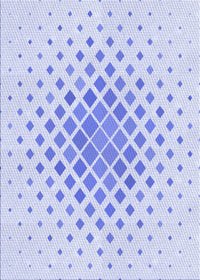 Machine Washable Transitional Lavender Blue Rug, wshpat2769blu