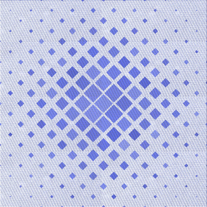 Round Patterned Lavender Blue Rug, pat2769blu