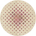 Square Machine Washable Transitional Peach Beige Rug in a Living Room, wshpat2769brn