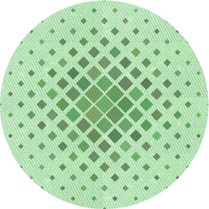 Square Patterned Mint Green Rug, pat2769grn