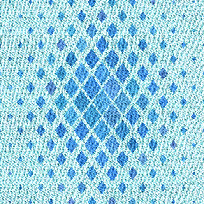 Machine Washable Transitional Electric Blue Rug, wshpat2769lblu