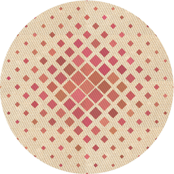 Square Patterned Navajo White Gold Rug, pat2769org
