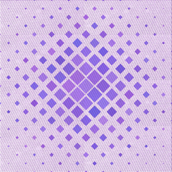 Round Machine Washable Transitional Purple Rug, wshpat2769pur