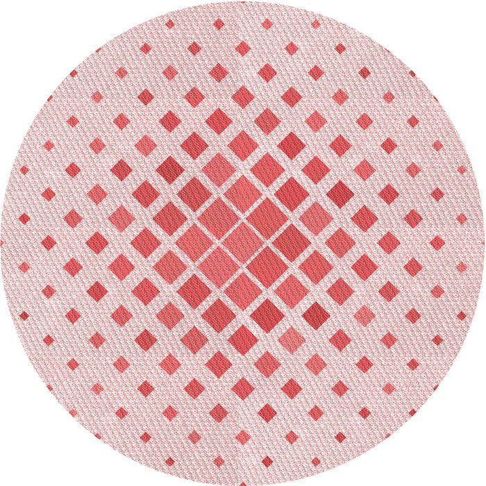 Square Patterned Light Rose Pink Rug, pat2769rd
