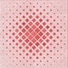 Round Patterned Light Rose Pink Rug, pat2769rd