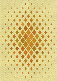 Machine Washable Transitional Sun Yellow Rug, wshpat2769yw