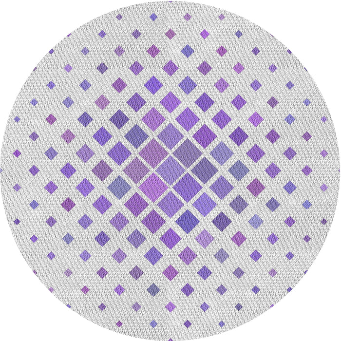 Square Machine Washable Transitional Lavender Purple Rug, wshpat2769