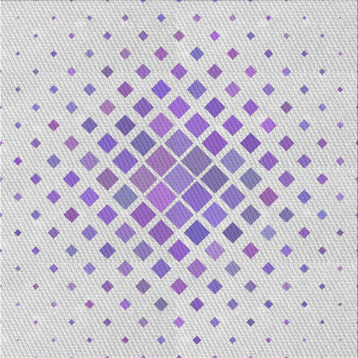Square Patterned Lavender Purple Novelty Rug, pat2769