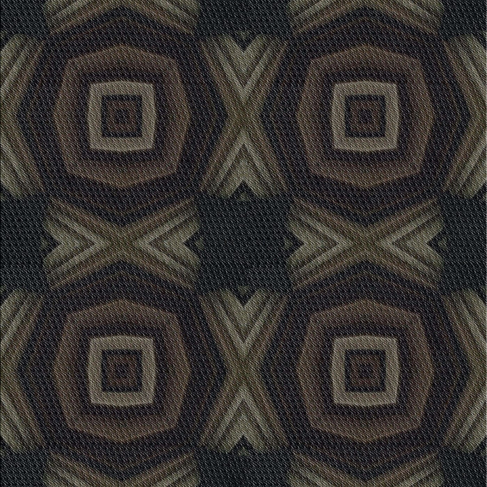 Patterned Black Novelty Rug, pat276