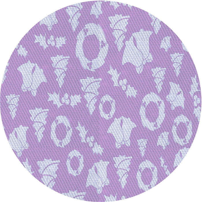 Square Patterned Purple Rug, pat277blu