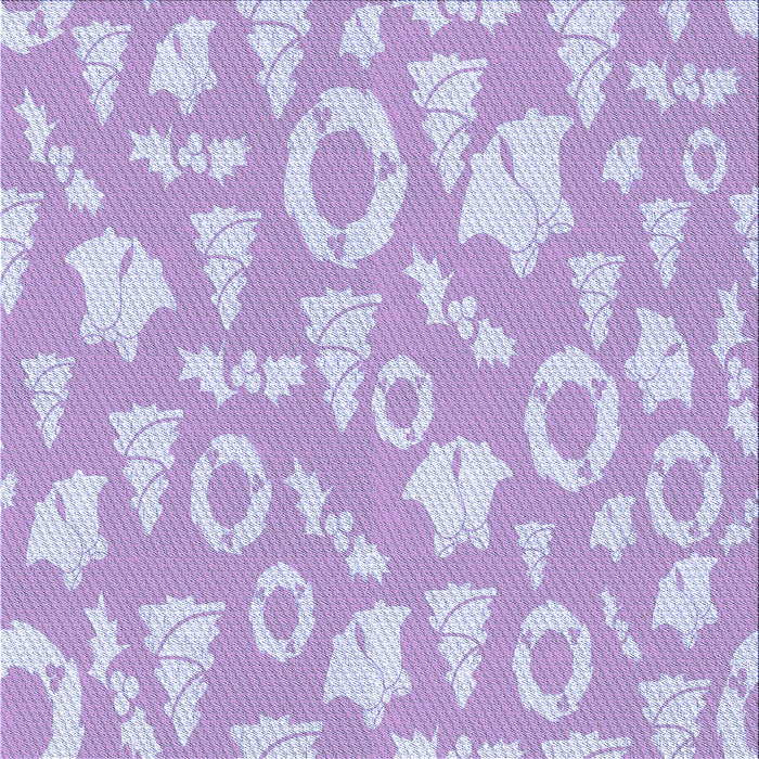 Round Patterned Purple Rug, pat277blu