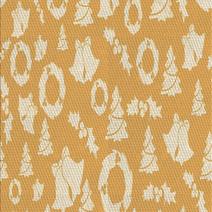Patterned Yellow Rug, pat277brn