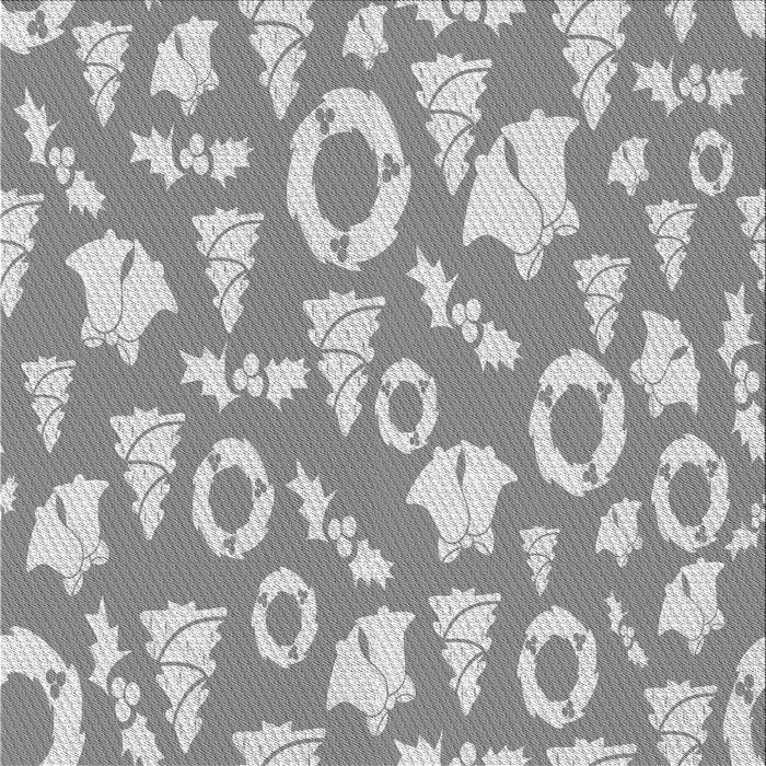 Round Patterned Platinum Gray Rug, pat277gry