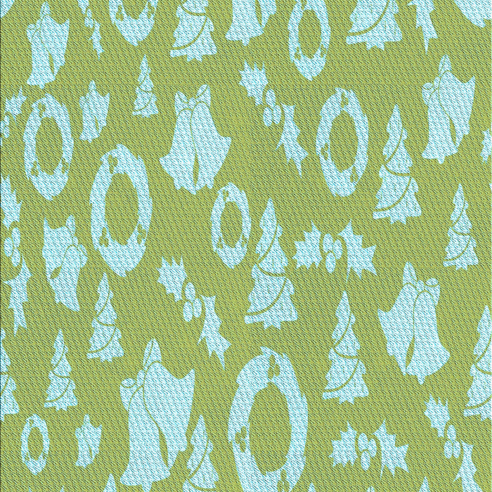 Patterned Pale Green Rug, pat277lblu