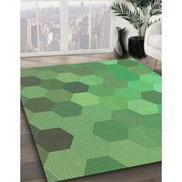 Patterned Green Rug, pat2770grn