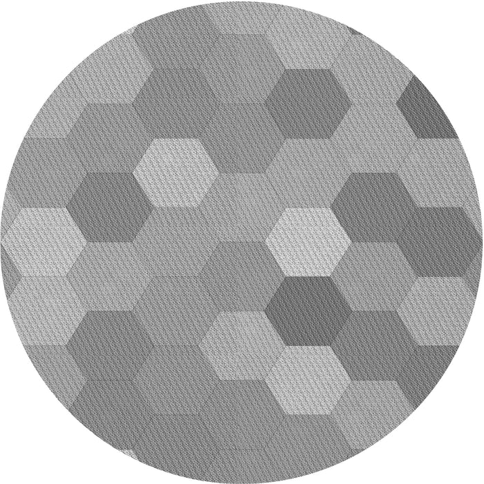 Square Patterned Cloud Gray Rug, pat2770gry
