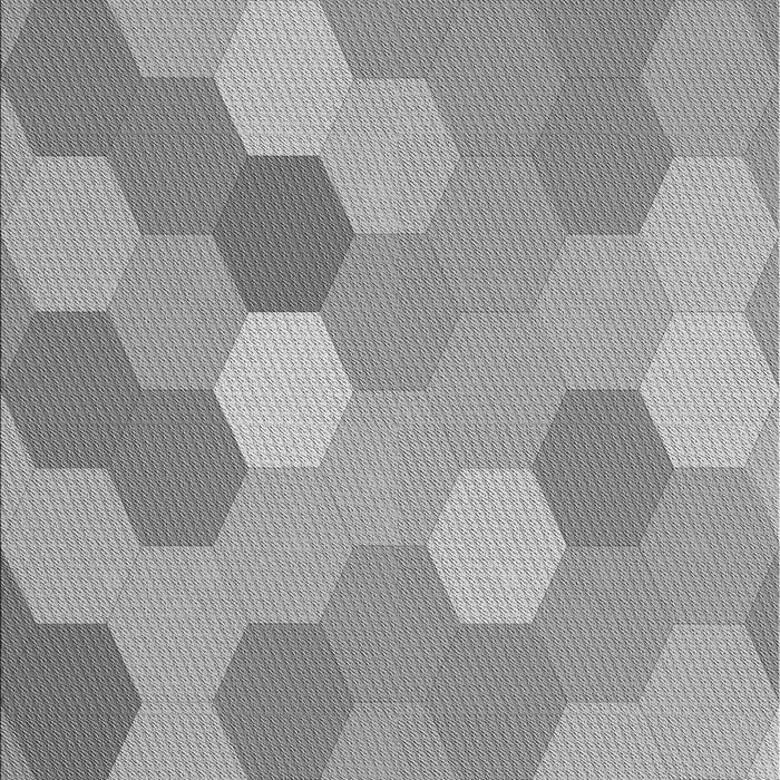 Machine Washable Transitional Cloud Gray Rug, wshpat2770gry