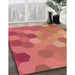 Machine Washable Transitional Orange Rug in a Family Room, wshpat2770org