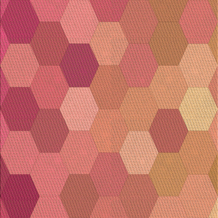 Patterned Orange Rug, pat2770org