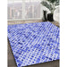 Machine Washable Transitional Blue Rug in a Family Room, wshpat2771blu