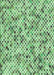 Machine Washable Transitional Green Rug, wshpat2771grn