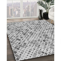 Patterned Platinum Gray Rug, pat2771gry