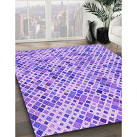 Patterned Blossom Pink Rug, pat2771pur