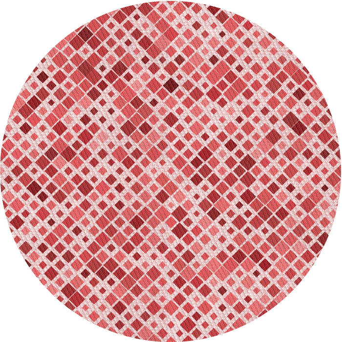 Square Patterned Baby Pink Rug, pat2771rd