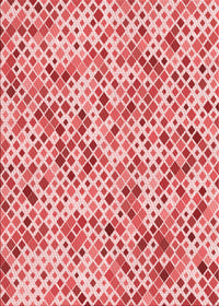 Machine Washable Transitional Pink Rug, wshpat2771rd