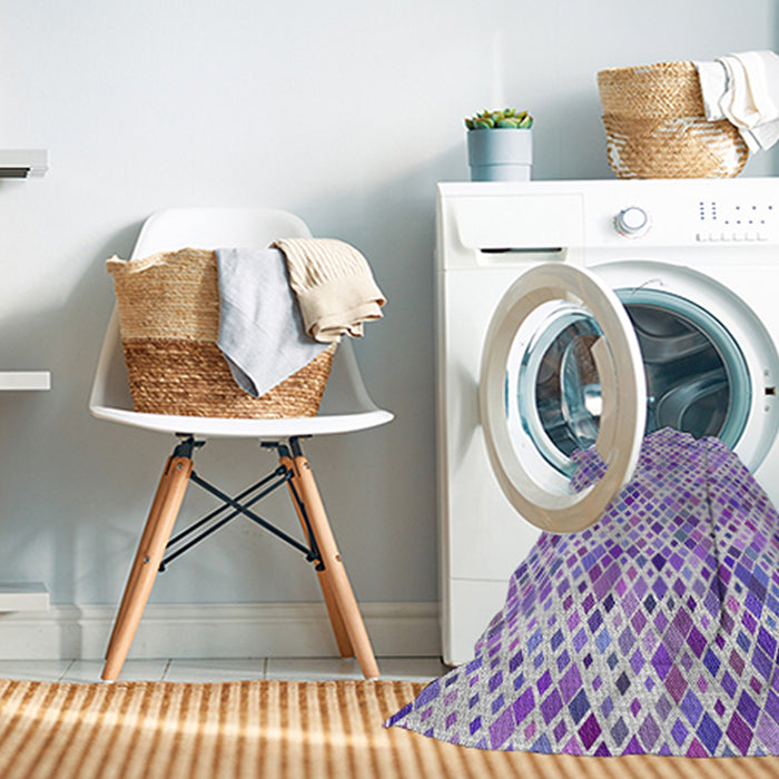 Machine Washable Transitional Purple Violet Purple Rug in a Washing Machine, wshpat2771