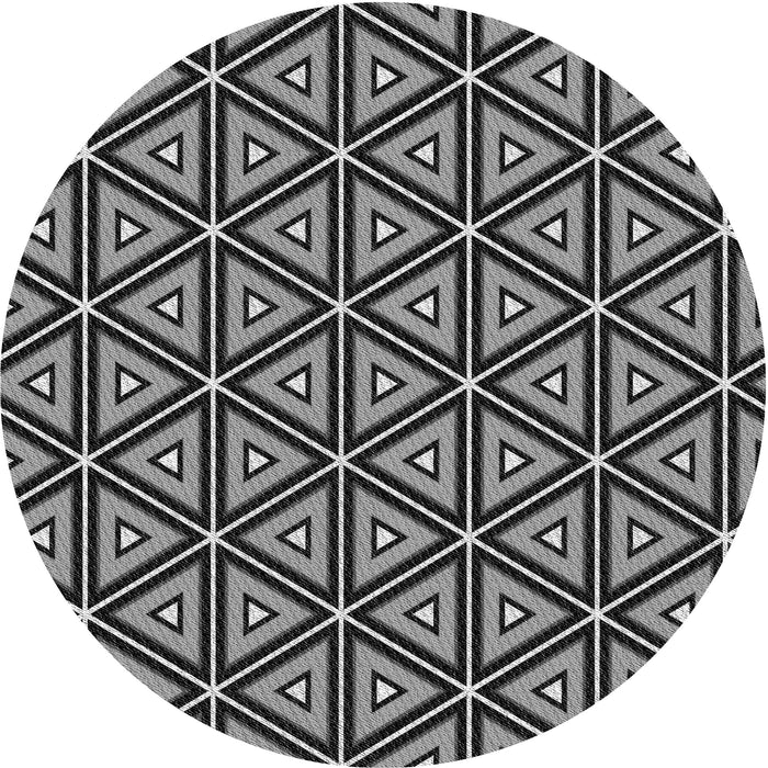 Square Machine Washable Transitional Charcoal Black Rug in a Living Room, wshpat2772gry