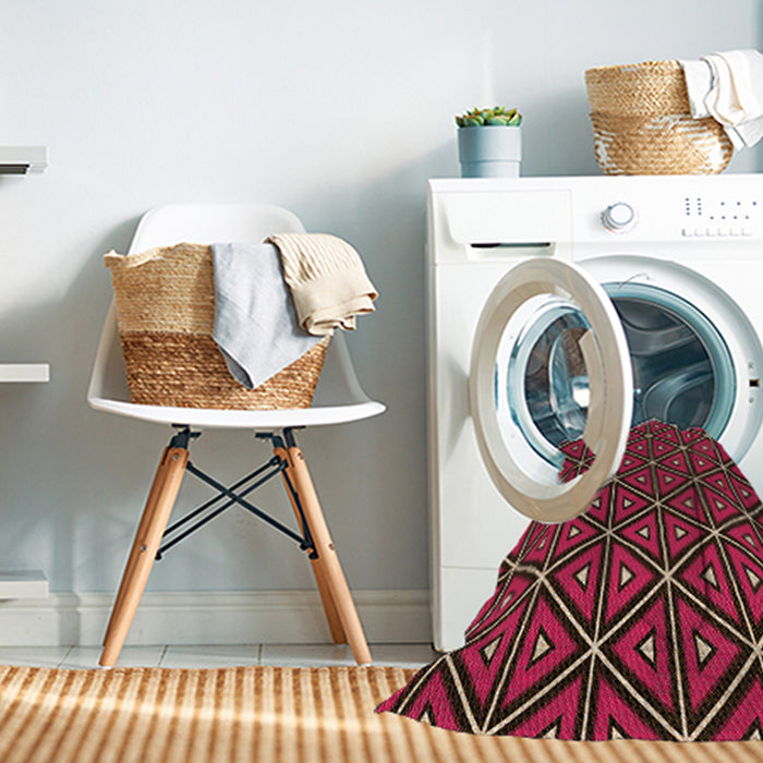 Machine Washable Transitional Sienna Brown Rug in a Washing Machine, wshpat2772org