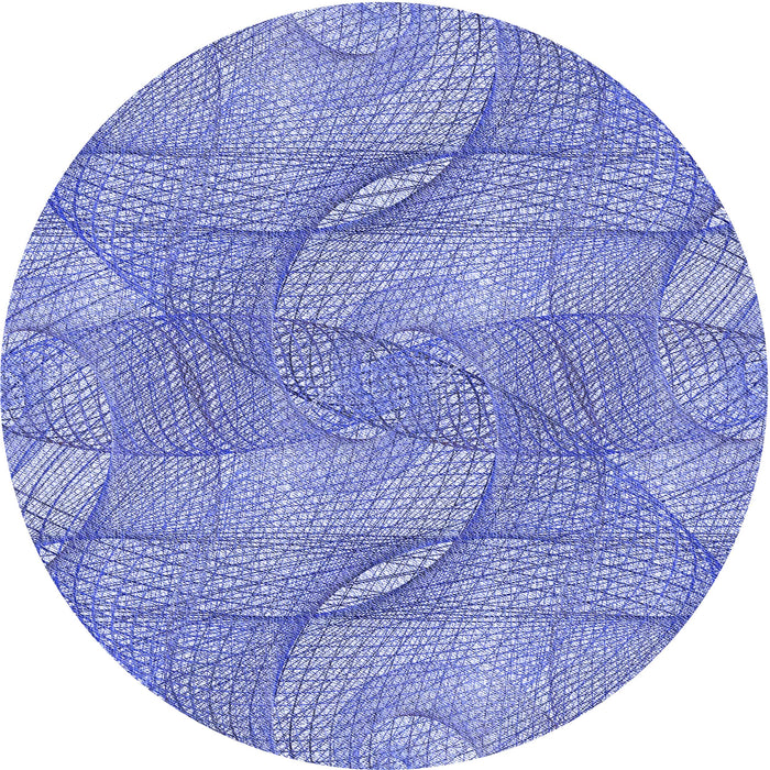 Square Patterned Jeans Blue Rug, pat2773blu