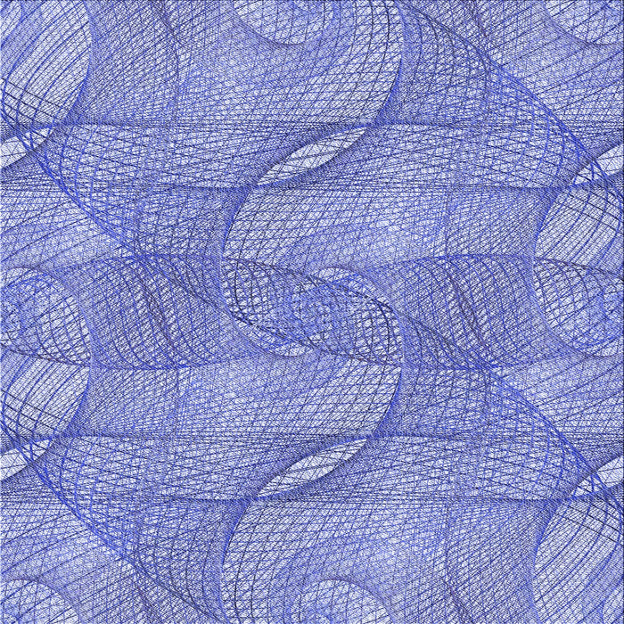 Round Machine Washable Transitional Jeans Blue Rug, wshpat2773blu