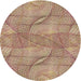 Square Patterned Chestnut Red Rug, pat2773brn