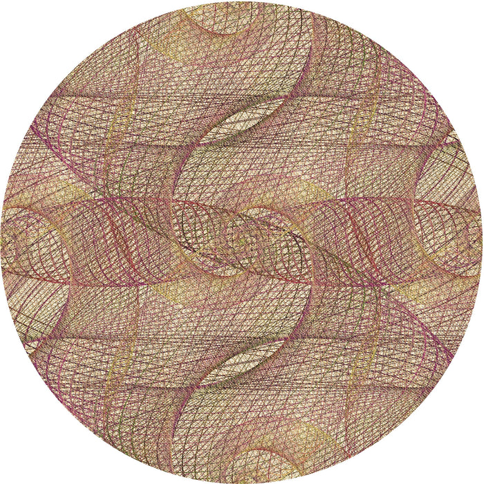 Square Machine Washable Transitional Chestnut Red Rug in a Living Room, wshpat2773brn