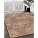 Machine Washable Transitional Chestnut Red Rug in a Family Room, wshpat2773brn