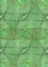 Machine Washable Transitional Dark Lime Green Rug, wshpat2773grn
