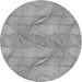 Square Patterned Silver Gray Rug, pat2773gry