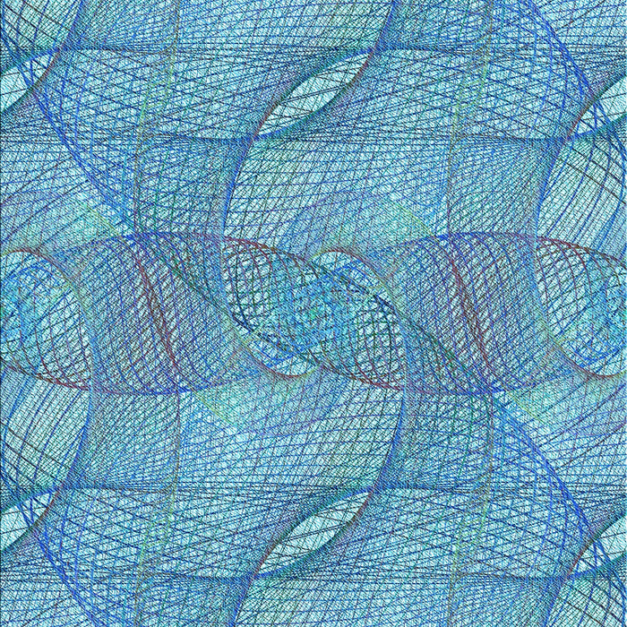 Patterned Diamond Blue Rug, pat2773lblu