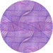 Square Patterned Bright Lilac Purple Rug, pat2773pur