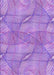 Machine Washable Transitional Bright Lilac Purple Rug, wshpat2773pur