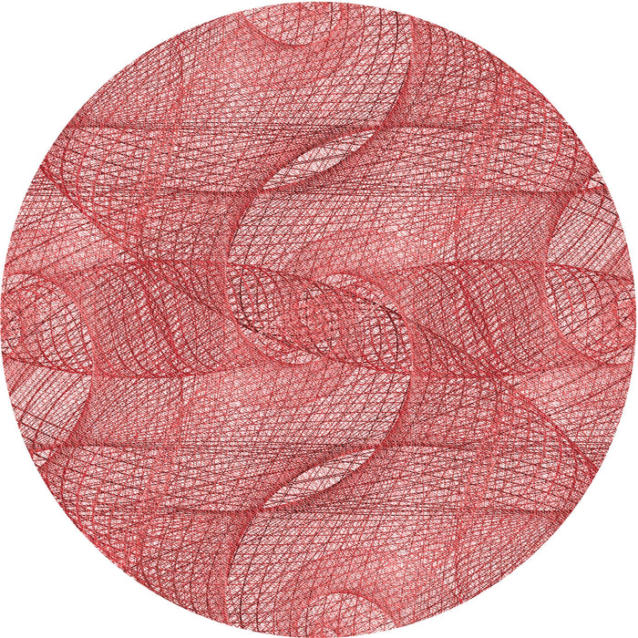 Square Machine Washable Transitional Light Salmon Pink Rug in a Living Room, wshpat2773rd