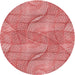 Square Machine Washable Transitional Light Salmon Pink Rug in a Living Room, wshpat2773rd