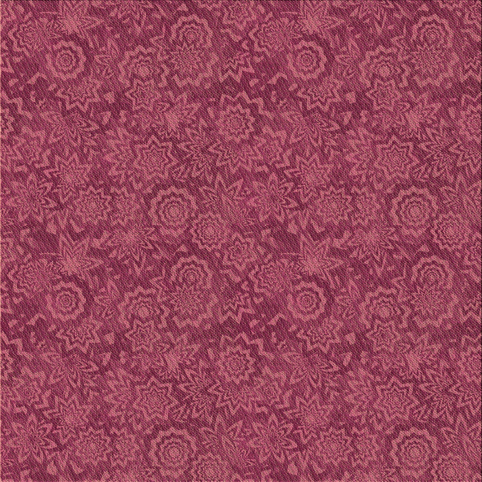 Round Patterned Crimson Red Rug, pat2774brn