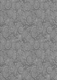 Machine Washable Transitional Dark Gray Rug, wshpat2774gry