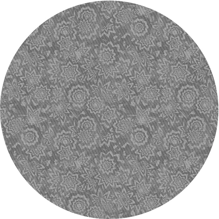 Square Machine Washable Transitional Dark Gray Rug in a Living Room, wshpat2774gry