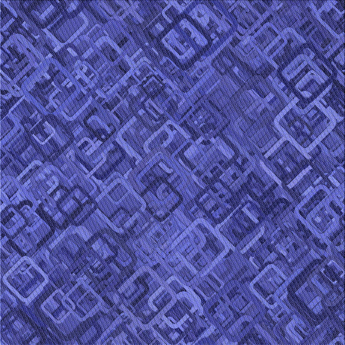 Round Machine Washable Transitional Cobalt Blue Rug, wshpat2775blu